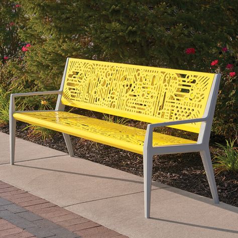 Totem-Tandem | T2 Site Amenities Concrete Bench Outdoor, Park Furniture, Cheap Patio Furniture, Circle Designs, Antique Bench, Landscape Design Drawings, Parks Furniture, Candle Design, Steel Bench