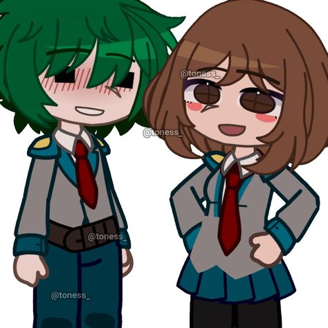 Gacha Club Izuku Midoriya, Gacha Club Nose, Mha Scenes, Mha Gacha, New Years Eve Party Ideas Decorations, Mha Characters, Ochaco Uraraka, Gacha Edits, Oc Gacha