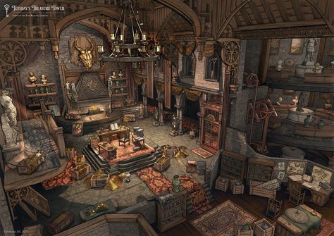 Interior Concept Art, Hotel Concept, Dnd Maps, Perspective Art, Entertainment Design, Fantasy Castle, Fantasy House, Fantasy Setting, Fantasy Places