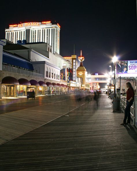 Boardwalk at night in Atlantic City. New Jersey #Sponsored , #AFFILIATE, #sponsored, #night, #City, #Atlantic, #Boardwalk Boardwalk Aesthetic Night, Atlantic City Aesthetic, Boardwalk At Night, Finlay Donovan, City Editorial, Ocean City Boardwalk, Atlantic City Boardwalk, Books 2024, Atlantic City New Jersey