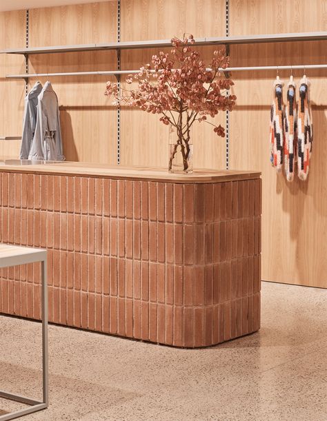 Fornace Brioni, Counter Design, Retail Interior, Commercial Interior Design, Brickwork, Cadiz, Retail Space, Shop Interior, Cafe Interior