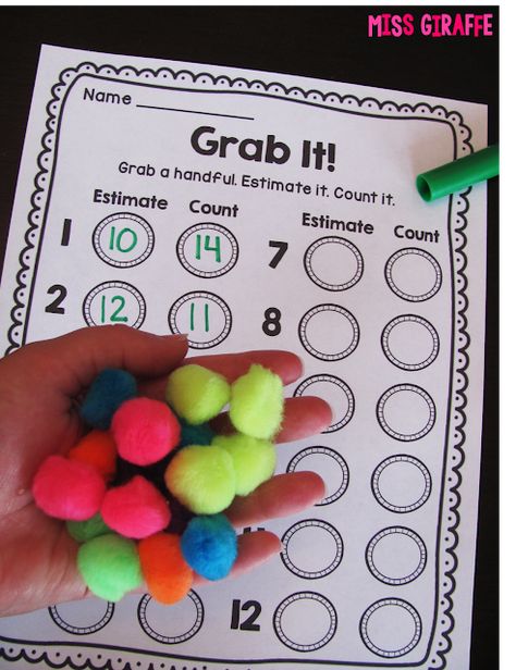 Grab estimate and count - great math center for building number sense Building Number Sense, Math Tubs, Math Night, Number Sense Activities, Cultured Stone, Math Game, Math Workshop, Homeschool Math, Mental Math