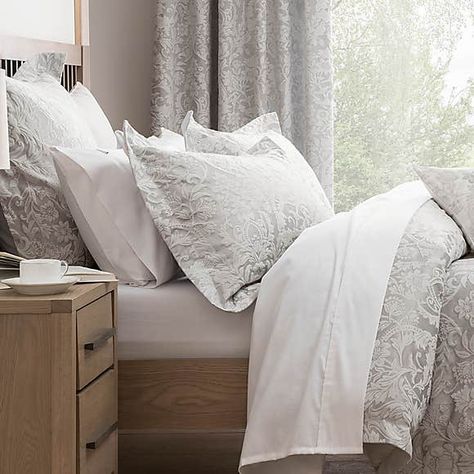 Dorma Bedding, Grey Bedspread, Dunelm Bedding, Grey Duvet Cover, Gray Bedspread, Grey Duvet, Gray Duvet Cover, Grey Linen Bedding, Bedrooms Ideas