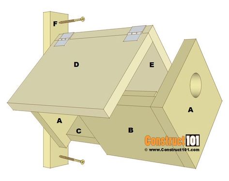 Bluebird House Plans, Bird House Plans Free, Homemade Bird Houses, Bird Houses Ideas Diy, Bluebird House, Bird House Feeder, Bird House Plans, Wooden Bird Houses, Bird House Kits