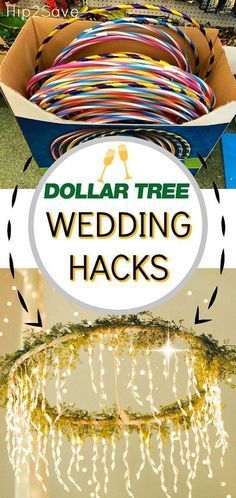 Dollar Tree Wedding, Wedding Hacks, Frugal Wedding, Rustic Wedding Decorations, Boda Diy, Wedding On A Budget, Tree Wedding, Cool Ideas, Wedding Event Planning