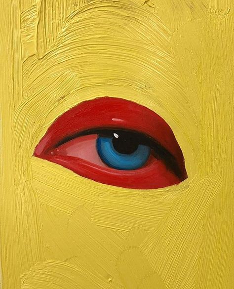 Emilio Villalba (@emilio_villalba) • Instagram photos and videos Piece Of Art, An Eye, On The Side, Paint, Yellow, Wood, Red, Blue, Art