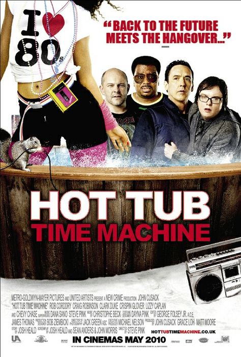 Hot tub time machine Time Machine Movie, Craig Robinson, Hot Tub Time Machine, Man Back, John Cusack, Tub Time, Metro Goldwyn Mayer, Tv Series Online, Skin Secrets