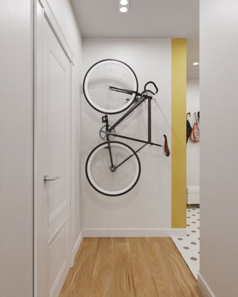 Bicycle Stand, Bike Wall, Bike Room, Bicycle Storage, Loft Studio, Bike Racks, Row House, Bike Storage, Interior Design Architecture