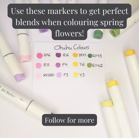 Ohuhu Markers Color Combinations, Ohuhu Color Palette, Ohuhu Color Combinations, Coloring Combinations, Promarker Art, Coloring Hobby, Copic Marker Drawings, Marker Coloring, Markers Drawing Ideas