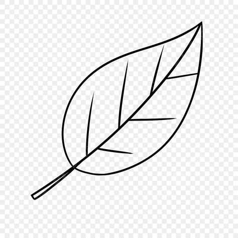 Leaf Simple Drawing, Leaf Clipart Black And White, Leaf Drawing Simple, Simple Leaf Drawing, Leaf Black And White, Leaf Sketch, Black And White Clipart, Cartoon Leaf, Leaves Drawing