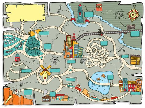 Funny treasure map. Cartoon illustration of a map for a treasure quest , #Sponsored, #map, #treasure, #Funny, #quest, #illustration #ad Scavenger Hunt Map Design, Scavenger Hunt Map, Treasure Hunt Map, Tech Websites, Map Illustrations, Tablet Apps, Map Inspiration, Stock Photos Funny, Illustrated Maps