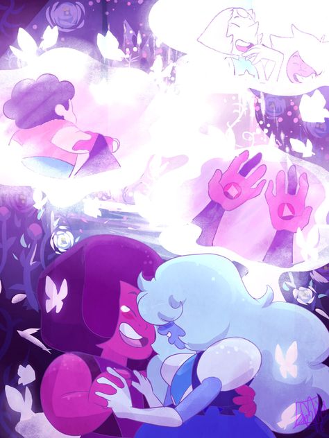 Ruby And Sapphire Steven Universe Fanart, Ruby And Sapphire Steven Universe, Su Fanart, Sapphire Steven Universe, Garnet Steven, Garnet Steven Universe, Warner Bros Cartoons, Ruby And Sapphire, Eternal Flame