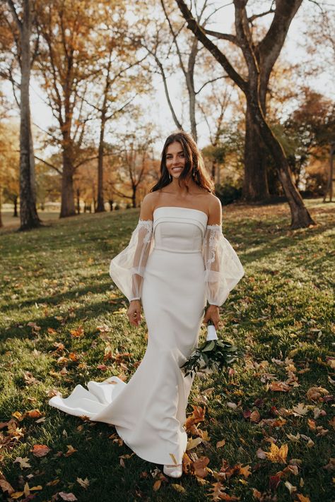 Ben + Jessica’s gorgeous fall wedding day Wedding Dresses Ivory, Strapless Wedding Dresses, Mermaid Bride, Elegant Wedding Dresses, Backless Bridal Gowns, Simple Wedding Dresses, Pregnant Wedding Dress, Ruffle Wedding Dress, Mermaid Wedding Dresses