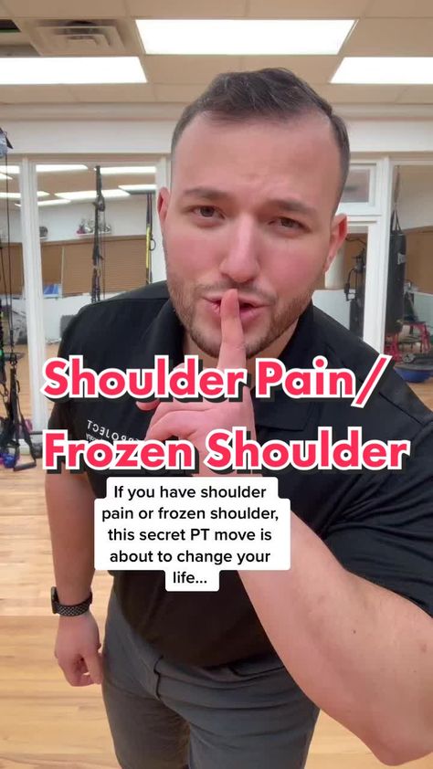 (6)This is about to change your life! 👨🏻‍⚕️ #painrelief #frozenshoulder #shoulderpain #shoulderpainrelief Frozen Shoulder Exercises, Shoulder Rehab Exercises, Rotator Cuff Exercises, Shoulder Rehab, Shoulder Impingement, Tight Shoulders, Frozen Shoulder, Shoulder Pain Relief, Tennis Elbow