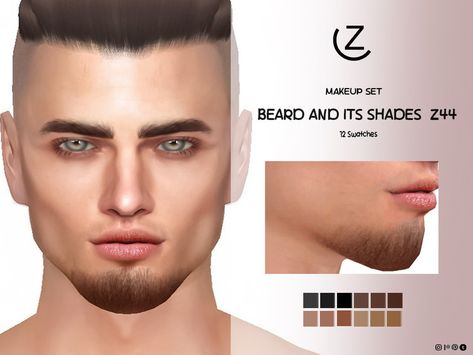 The sims 4 Sims 4 Cc Stubble, Sims 4 Goatee Cc, Sims 4 Male Lips Preset, Sims 4 Beard, Medieval Hair, Sims 4 Mac, Chin Beard, Beards And Mustaches, Chin Hair