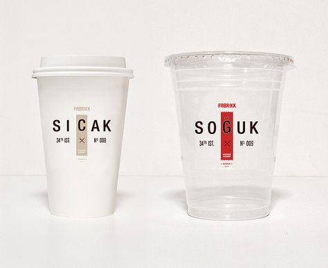 fscarballo, via Flickr Cup Coffee Design, Plastic Cups Design, Plastic Coffee Cups, Design Café, Cup Logo, Coffee Cup Design, Coffee Logo, Drinks Design, Restaurant Branding