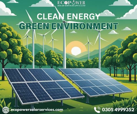 🌞 Clean Energy for a Green Environment! 🌿
EcoPower Solar Services is committed to sustainable and renewable energy solutions. Let's work together to create a cleaner, greener future with solar power.
🌐 ecopowersolarservices.com
📞 0305-4999352
#CleanEnergy #GreenEnvironment #SolarPower #Sustainability #EcoFriendly #RenewableEnergy #EcoPower Green Environment, Clean Environment, Sustainable Future, Clean Energy, Renewable Energy, Solar Power, Sustainability, Solar, Eco Friendly