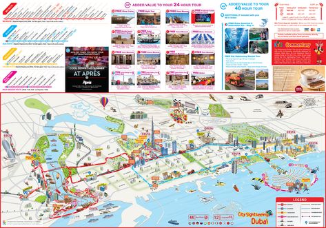 Dubai Attractions Map PDF - FREE Printable Tourist Map Dubai, Waking Tours Maps 2019 Dubai Tourist Map, Dubai Tourist Attractions, Dubai Map, Dubai Guide, Dubai Things To Do, Dubai Activities, Things To Do In Dubai, Dubai Attractions, Lego Coloring