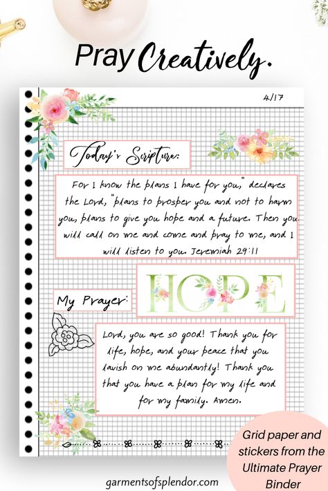 The Ultimate Prayer Binder - | Printable Planner by  Toby Medley Prayer Binder Ideas Free Printables, Devotional Journal Ideas, Devotion Journal, Prayer Binder Ideas, Diy Prayer Journal, Prayer Journal Template, Blank Calendar Pages, Faith Planner, Study Printables