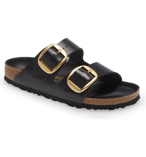 Arizona Big Buckle Slide Sandal | Nordstrom Roots Picnic, Modern Preppy Style, Birkenstock Big Buckle, Travel Capsule Wardrobe Summer, Essential Shoes, Arizona Birkenstock, Arizona Big Buckle, Dream Items, Birkenstock Outfit