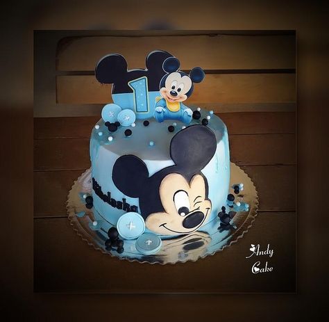 Mickey mouse birthday cake Mouse Birthday Cake, Tooth Cake, Mickey Mouse Birthday Cake, Baby Gender Reveal Party Decorations, Mickey Cakes, Flamingo Cake, Mickey Mouse Theme, 3rd Birthday Cakes, Custom Birthday Cakes