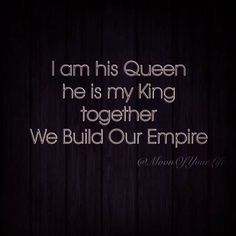 I am his Queen, he is my King & together we build our Empire. ~ MoonOfYourLife He Is My King, King Queen Quotes, Queen Quotes Boss, Aura Colors Meaning, You Are My King, Die Quotes, I Am His, Love My Husband Quotes, Quotes Relationships