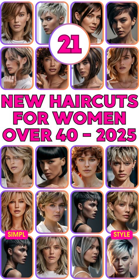 Modern Women’s Haircuts, Trendy Hairstyles For Thick Hair, Short Haircuts For Women Over 40 Popular, Fun Mid Length Haircuts, Mid Length Hairstyles Thick Hair, Cute Shorter Hairstyles, Mid Length Hair With Bangs Over 40, Medium Length Haircut For 40 Year Old, Haircuts Over 40 Shoulder Length