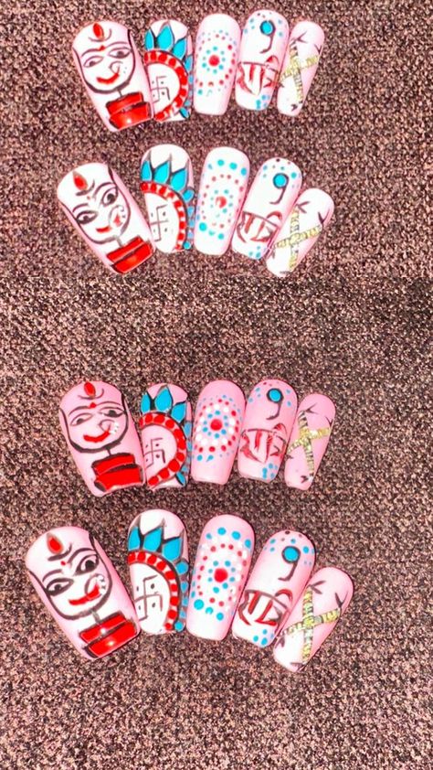 For Garba art, Navratri ni art Nail Studio, Nail Art, Nails, Art, Nail Arts