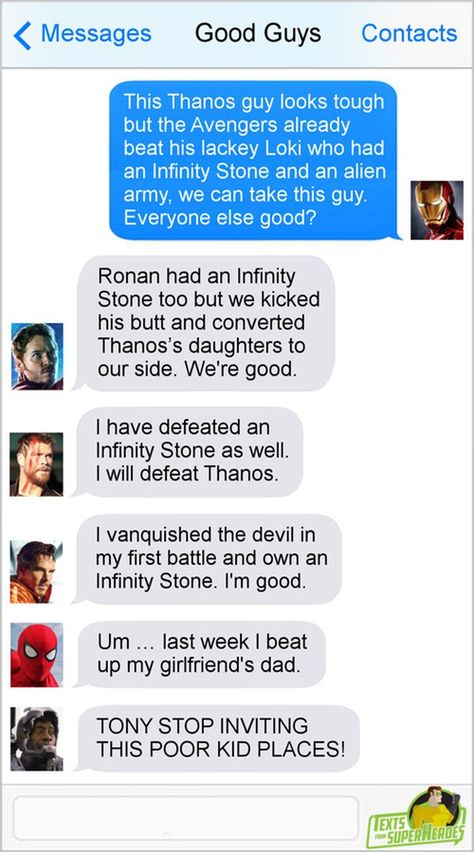 Avengers Texts, Superhero Texts, Marvel Movie Posters, Marvel Headcanon, Superhero Memes, Funny Marvel, Funny Marvel Memes, Marvel Quotes, Online Comics