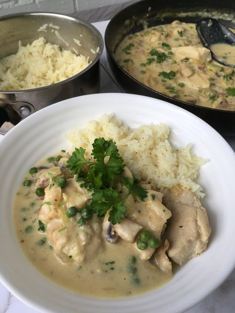 Creamy Chicken Sauce, Chicken Supreme Recipe, Creamy Chicken And Bacon, Creamy Sauce For Chicken, Bacon And Mushroom, Chicken Supreme, Bacon Sauce, Chicken And Bacon, Mum Ideas