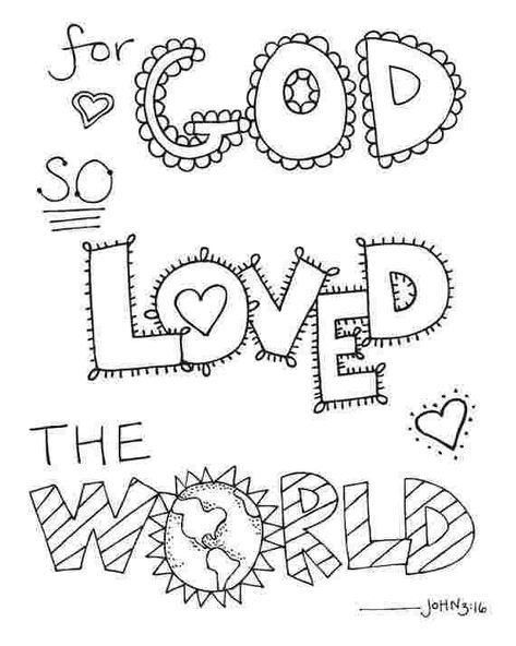 World Coloring Page, Bible Coloring Sheets, Verses For Kids, Sunday School Coloring Pages, Kids Printable Coloring Pages, Bible Verse Coloring Page, Scripture Coloring, Bible Verses For Kids, Valentine Coloring Pages