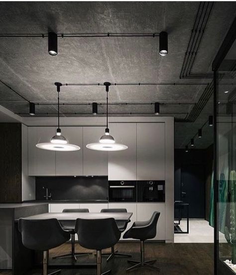 Exposed Ceiling, Minimal Interior Design, Loft Interior Design, Loft Interiors, Best Office, 아파트 인테리어, Loft Design, Loft Apartment, Minimalism Interior