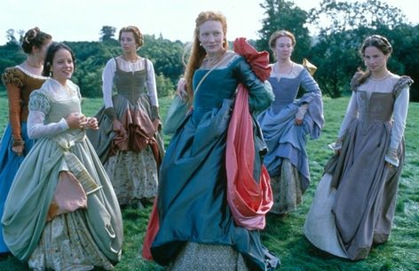 Elizabeth (1998) Starring: Cate Blanchett as Elizabeth I of England. Elizabeth 1998, Elizabeth Queen, Princesa Elizabeth, Royal Gowns, Mary Tudor, Joseph Fiennes, Catherine Bach, The Dukes Of Hazzard, Christopher Eccleston