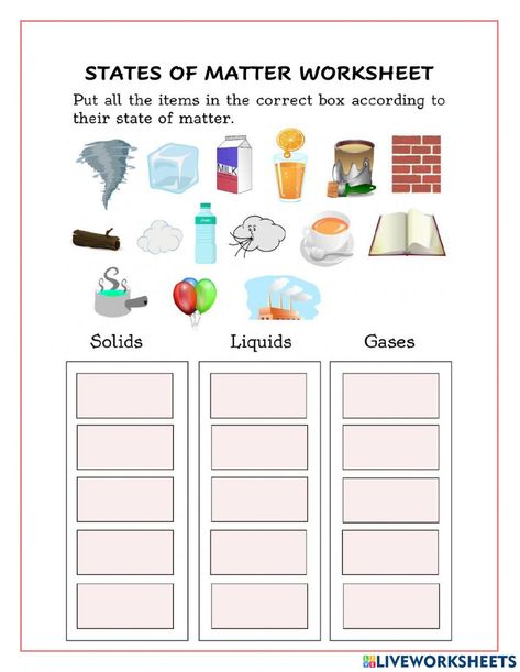 Changes In Matter, States Of Matter Worksheet, Matter Worksheets, Matter Science, Education Templates, States Of Matter, Material Science, Physical Change, Materials Science