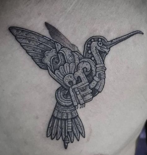 Aztec Hummingbird Tattoo For Men, Aztec Animal Tattoo, Aztec Butterfly Tattoo, Mayan Hummingbird, Aztec Bird Tattoo, Aztec Tattoos For Women, Veracruz Tattoo, Aztec Tattoo Designs For Women Beautiful, Nahuatl Tattoo