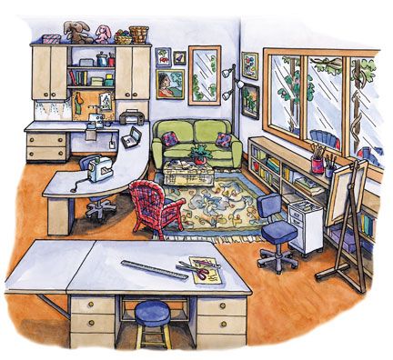 Sewing Room Inspiration, Sewing Spaces, Quilt Studio, Sewing Room Design, Sewing Room Decor, Dream Craft Room, Craft Room Design, Sewing Room Organization, Quilting Room