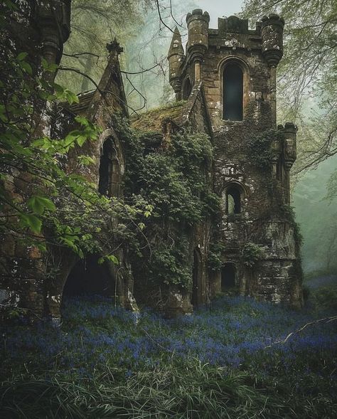 Forest Kingdom Aesthetic, Land Of Stories Aesthetic, Fae Kingdom, Fantasy Place, Forest Kingdom, Forest Dweller, Blue Castle, Earth Kingdom, Royal Au