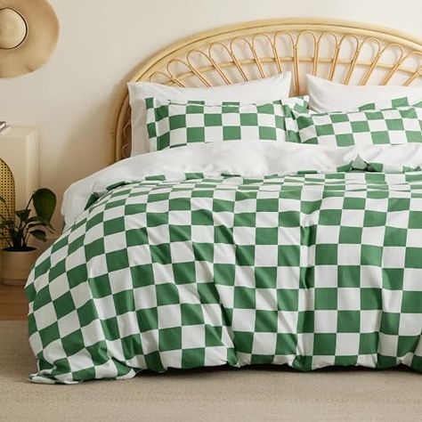 Plaid Duvet Cover, Striped Duvet Cover, Dorm Bedding Sets, Green Bedding Set, Twin Xl Duvet Covers, Duvet Cover Queen, Kids Duvet, Bedding Comforter, Twin Duvet Cover