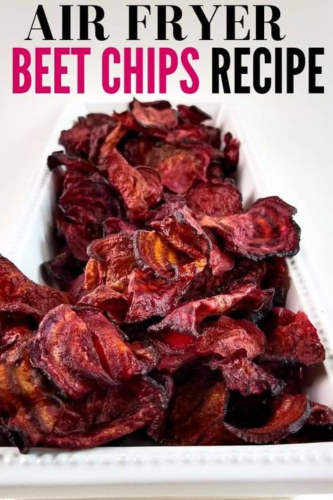 Beet Chips Recipe, Chips In The Air Fryer, Airfryer Healthy, How To Make Beets, Air Fryer Recipes Breakfast, Air Fryer Recipes Snacks, Beet Chips, Vegetable Chips, Bbq Spice