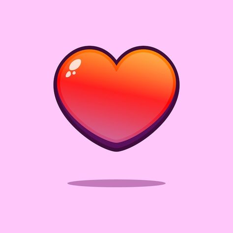 Red love heart icon symbol | Premium Vector #Freepik #vector Hart Icon, Game 2d, Red Love Heart, Heart Icon, 2d Design, Red Love, Game Icon, Game Ui, Game Assets