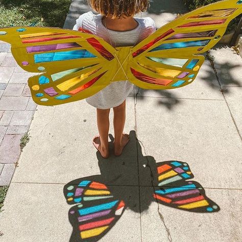 @ministylemag on Instagram: “Stained glass butterfly wings -cannot get over how magical these are! 🌈🦋😍” Butterfly Kids, Diy Butterfly, Stained Glass Butterfly, Glass Butterfly, Craft Making, Graduation Ideas, Preschool Kindergarten, Craft Time, Math Worksheets