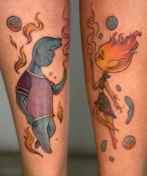 Disney Couple Tattoos, Ab Tattoo, Crazy Tattoos, Surreal Tattoo, Disney Couple, Disney Tattoo, Weird Tattoos, Disney Tattoos, Beauty Studio