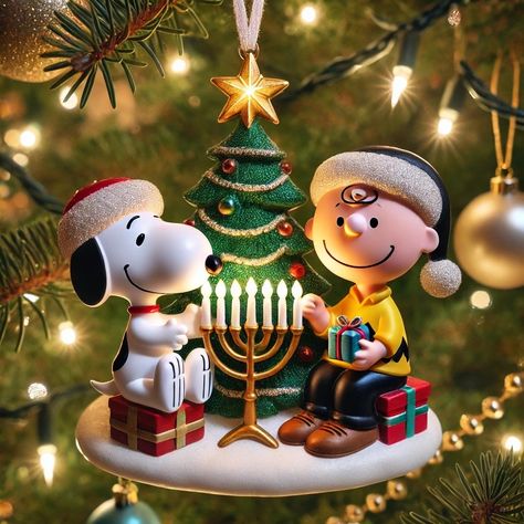 Hanukkah Ornaments, Christian Traditions, Social Icons, Christmas Pins, The Peanuts, Christmas Hanukkah, 1st Christmas, Holiday Festival, Holiday Decorations