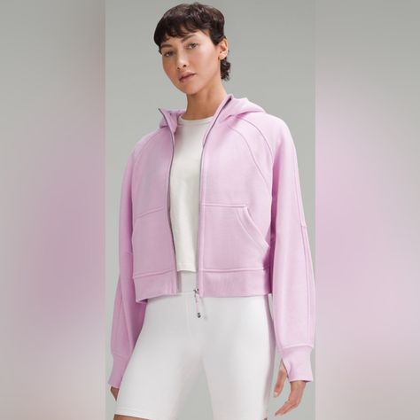 Super Cute. Close To Milkshake In Color If You Ask Me , Fits M/L True To Size And A S/M Oversized, Super Cute And Brand New With Tags Retails For $128 Zip Hoodie Design, Lululemon Scuba, Women Hoodies Sweatshirts, Lululemon Women, Colorful Hoodies, Full Zip Hoodie, Hoodie Design, Cropped Hoodie, Outerwear Women