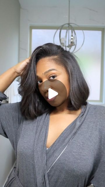 Kesi Shaunice on Instagram: "I know I’m late to the party, but the Dreamcoat mist from @colorwowhair definitely lives up to the hype! You can’t tell me a professional didn’t do a silk press on my hairrr! Ugh I love being a girl! 😍💆🏽‍♀️" Long Bob Black Women Side Part, Bob Silk Press Natural Hair, Natural Hair Silk Press Medium Length, Silk Press Bob Natural Hair, Side Part Silk Press, Silk Press Bob, Natural Silk Press, Silk Press Hairstyles, I Love Being A Girl