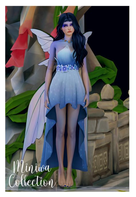 𝕂𝕡𝕠𝕡 𝕊𝕚𝕞𝕤 | FLOWER DRESS ver 2 Base Game Compatible24 16... Sims 4 Flower Dress, Sims 4 Fairy Cc Maxis Match, Sims 4 Cc Costumes, Ts4 Fantasy Cc, Sims 4 Maxis Match Dress, Sims 4 Fairy Cc, Medieval Apocalypse, Rose Petal Dress, Fairy Shoes