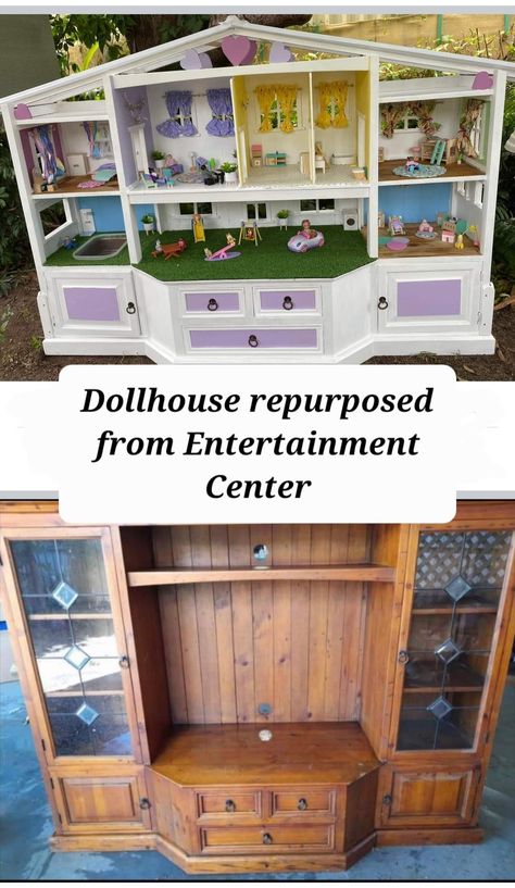 Kids Furniture Makeover, Diy Kids Furniture, Doll House Plans, Diy Furniture Renovation, Furniture Renovation, Barbie House, Repurposed Furniture Diy, Refurbished Furniture, Furniture Makeover Diy