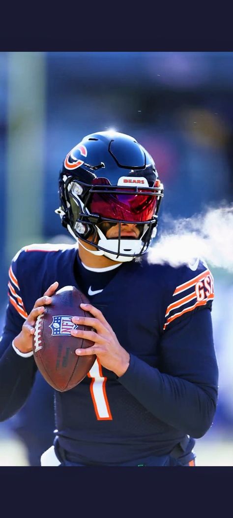 Justin Fields Wallpaper, Chicago Bears Wallpaper, Bears Pictures, Chicago Bears Pictures, Nfl Wallpaper, Bears Wallpaper, Nfl Football Pictures, Nfl Football Art, Justin Fields