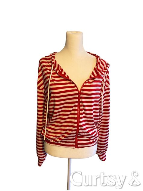 SheIn Red & White striped jacket size small Red And White Striped Sweater, Red Shirt Outfits, Red White Striped Shirt, Striped Clothes, Country Jeans, Red And White Outfits, Red Plaid Jacket, Basic Clothes, Red And White Shirt