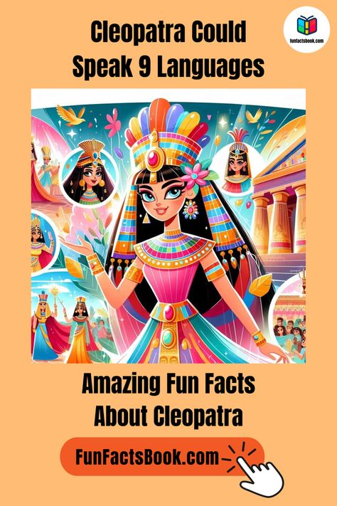 Explore fascinating fun facts for kids and family about Cleopatra and more with captivating pictures. Spark curiosity in kids today at Cleopatra Poster Project, Learning Is Fun Quotes, Egyptian Facts Ancient Egypt, Cleopatra Facts, Cleopatra History, Amazing Facts About Space, Facts About Cleopatra, Daily Fun Facts, Fun Facts For Kids